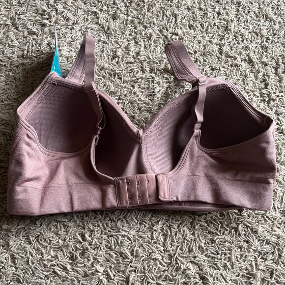 NWT! Vanity Fair Wireless Bra Soft Smoothing Chocolate Brown Size Medium - Picture 2 of 6